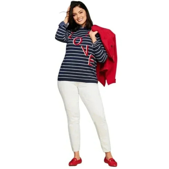 TALBOTS PETITE CREWNECK LOVE SWEATER – SIZE MEDIUM PETITE - Picture 5 of 7